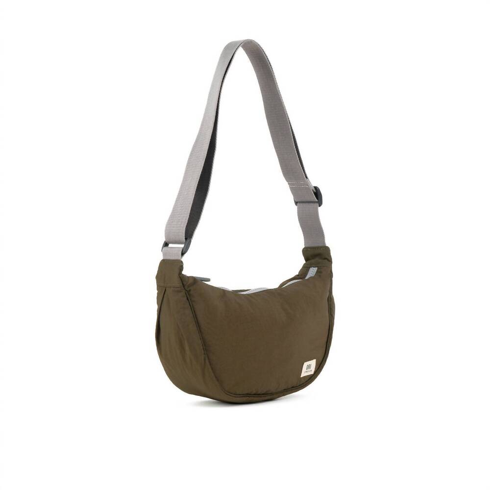 NEW ORI LONDON unisex farringdon half moon bag in moss